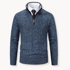 Men's Ribbed Quarter-Zip Jumper | Slim Fit
