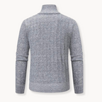 Men's Ribbed Quarter-Zip Jumper | Slim Fit