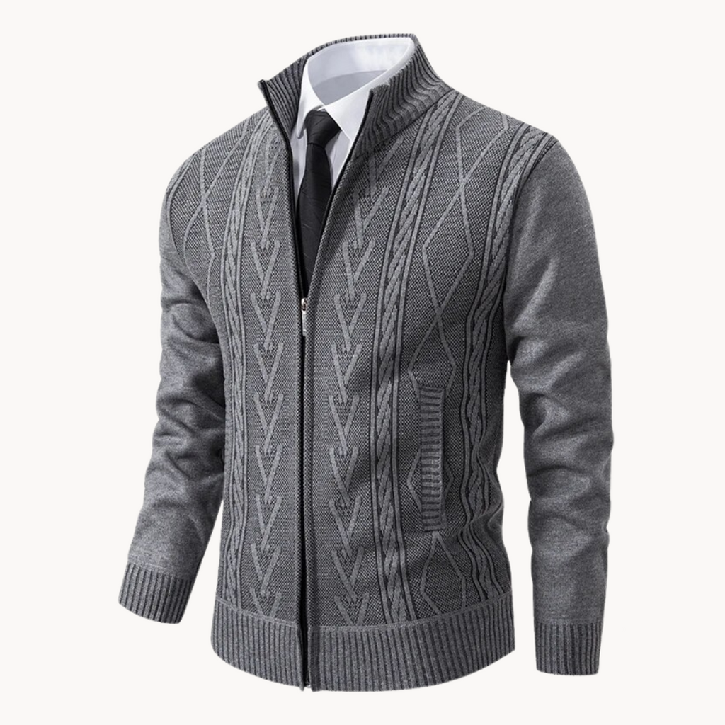 Men's Zip-Up Cardigan | Rene