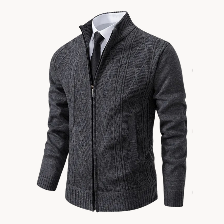 Men's Zip-Up Cardigan | Rene