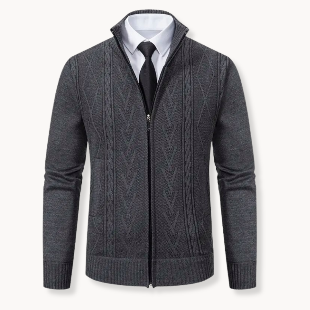 Men's Zip-Up Cardigan | Rene