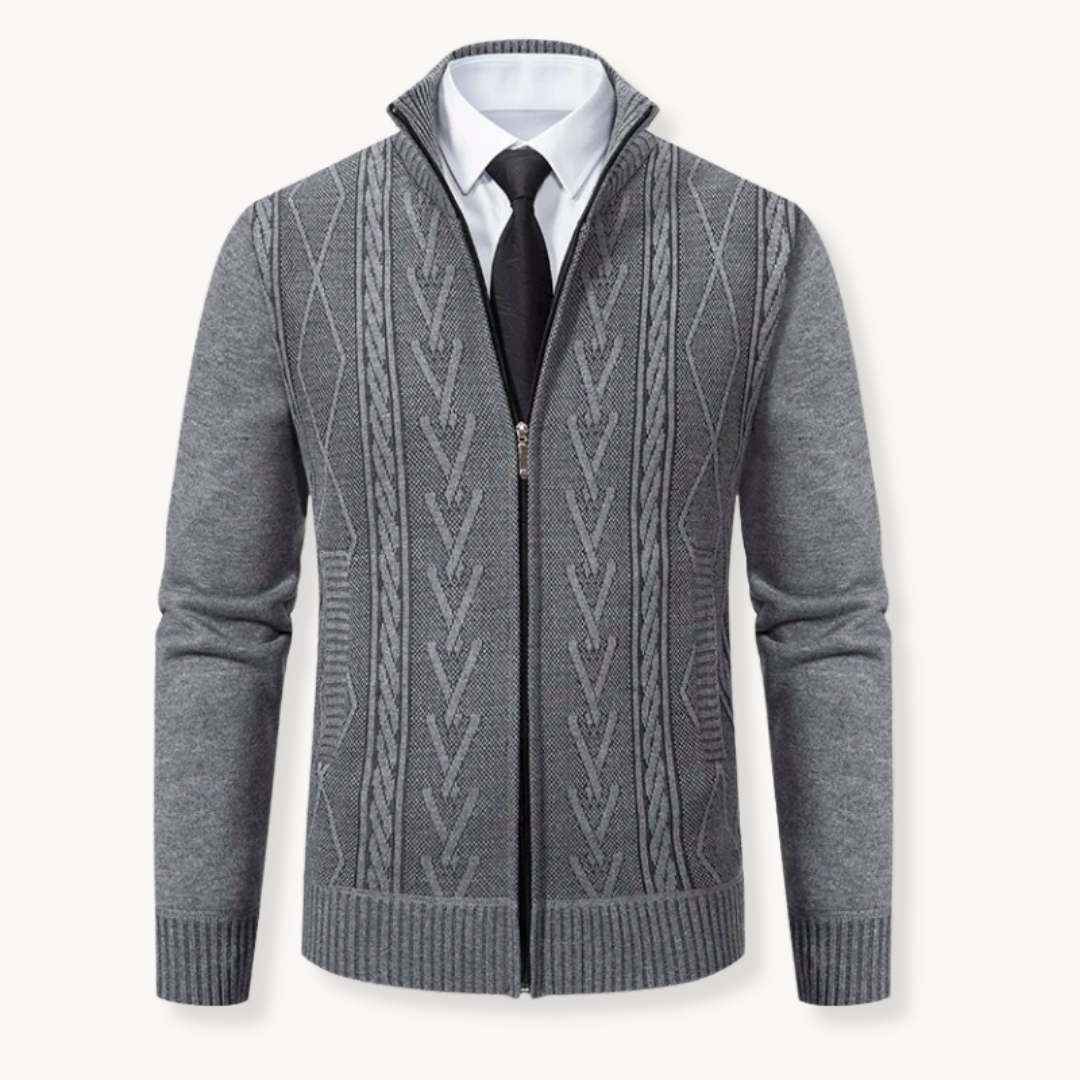 Men's Zip-Up Cardigan | Rene