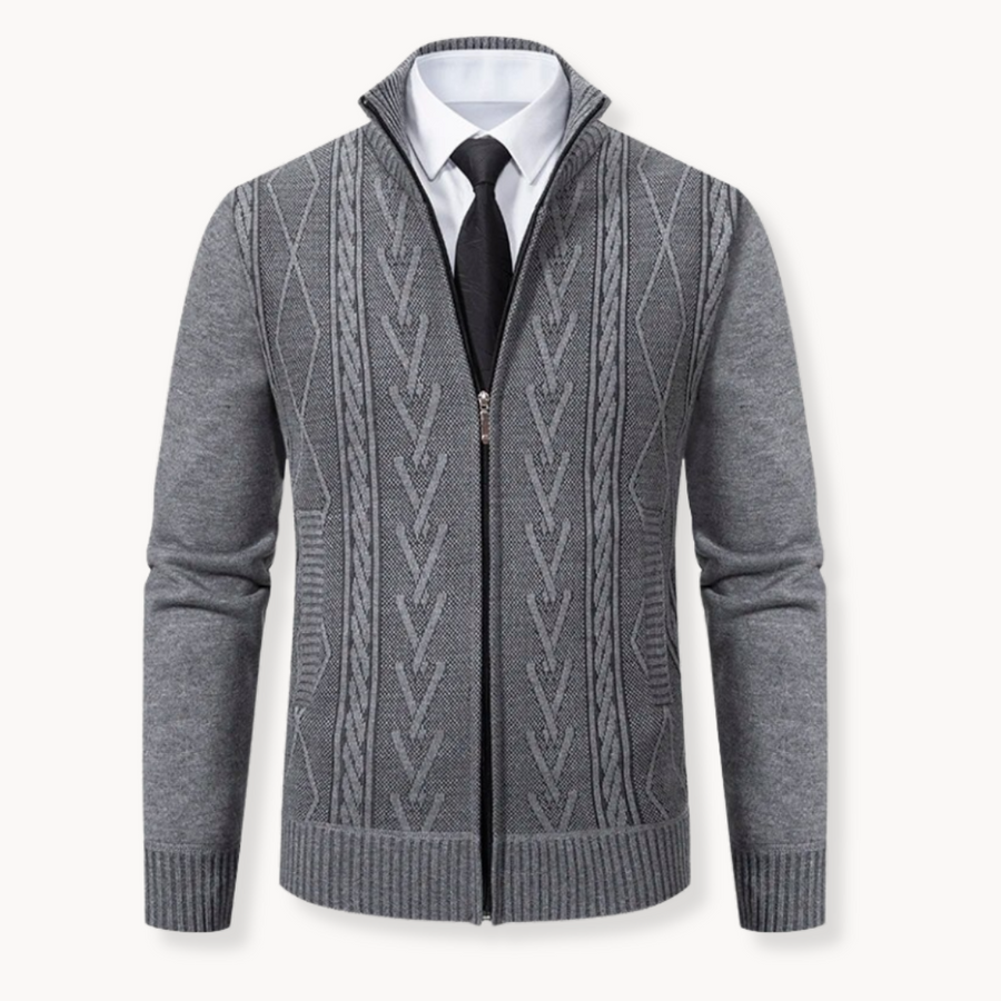 Men's Zip-Up Cardigan | Rene