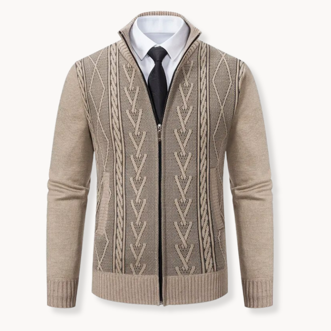 Men's Zip-Up Cardigan | Rene