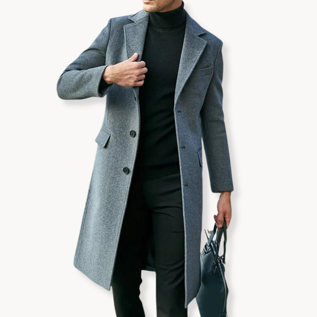 Men's Single-Breasted Coat | Gilles