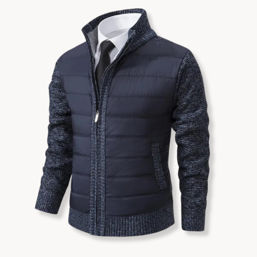 Men's Zip Neck Knit Jumper | Blaise