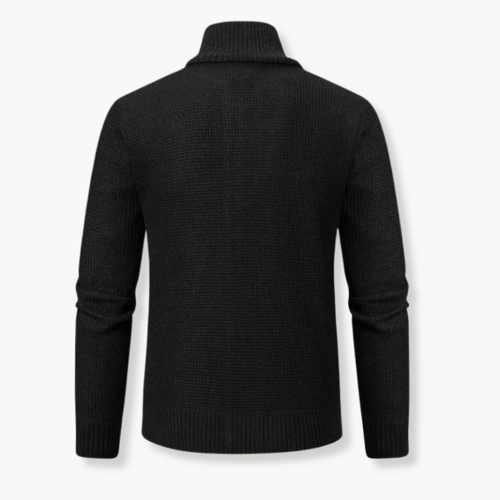 Men's Zip Neck Knit Jumper | Blaise