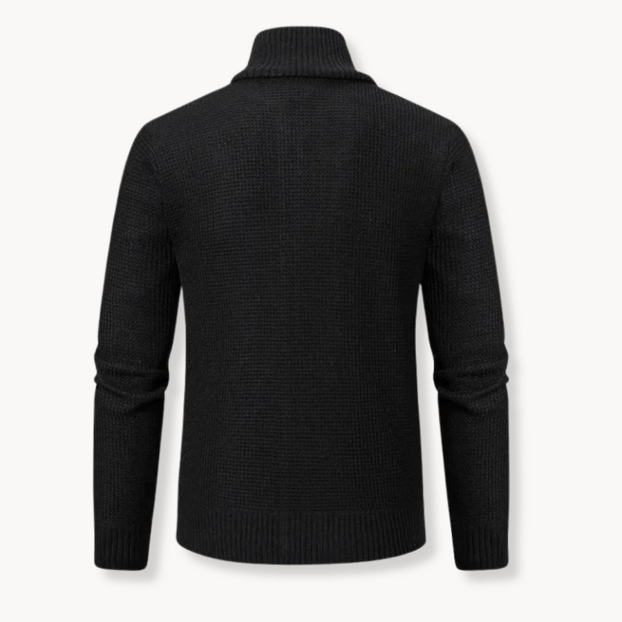 Men's Zip Neck Knit Jumper | Blaise