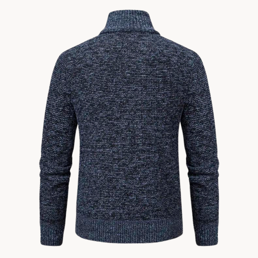 Men's Zip Neck Knit Jumper | Blaise