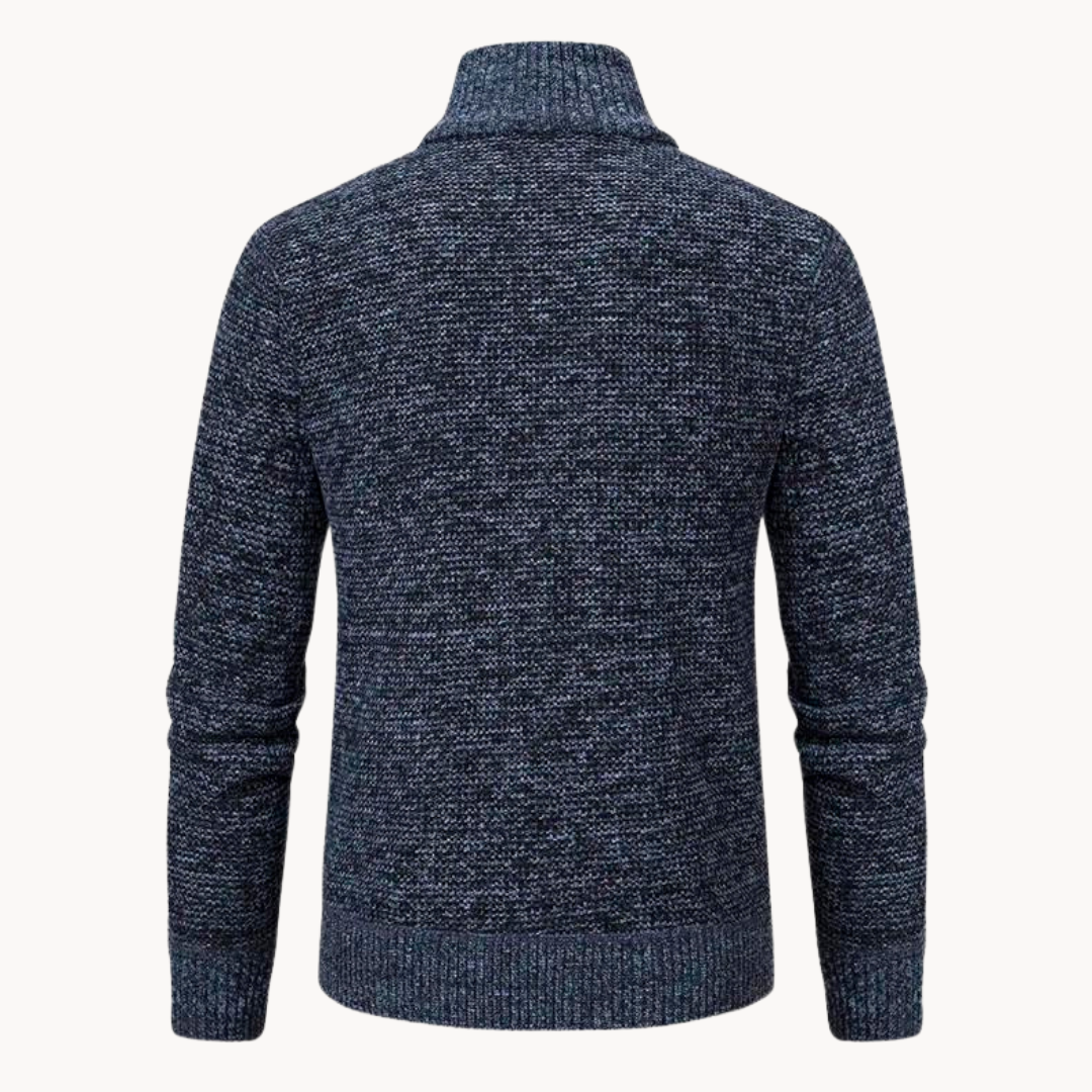 Men's Zip Neck Knit Jumper | Blaise