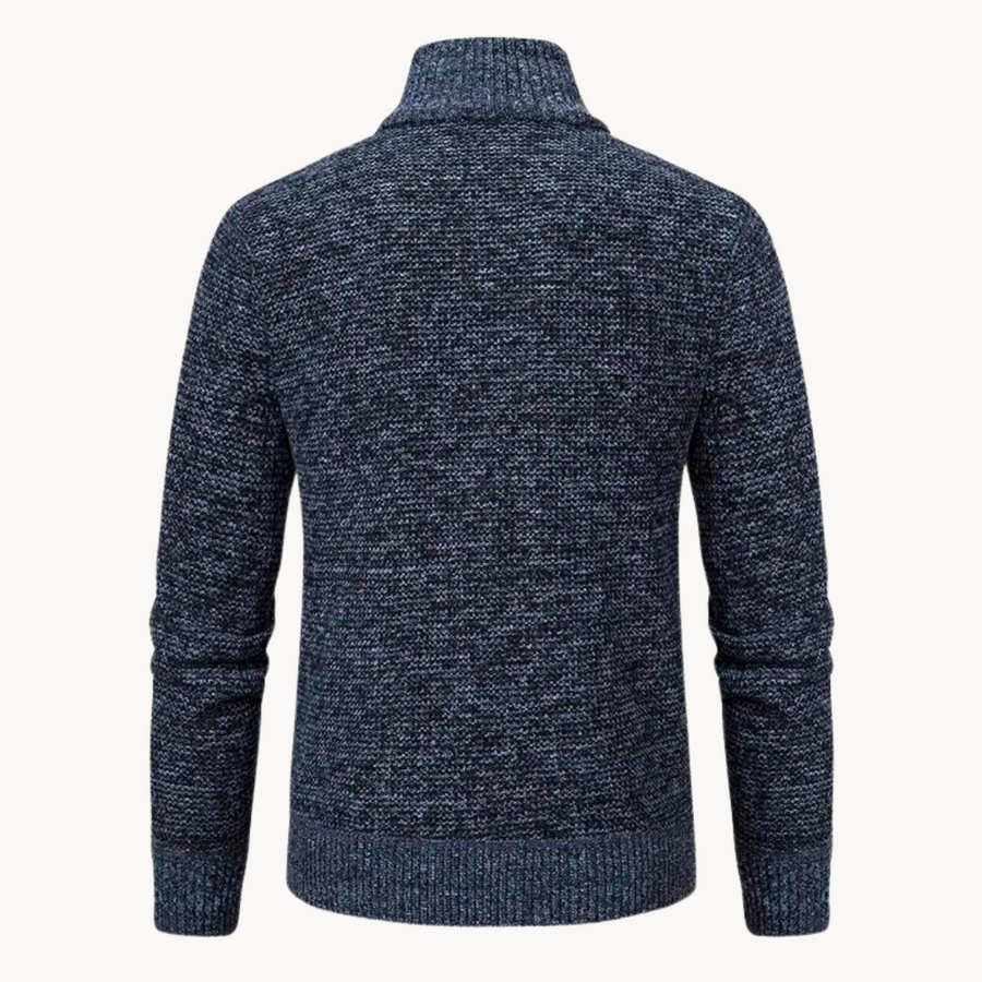 Men's Zip Neck Knit Jumper | Blaise