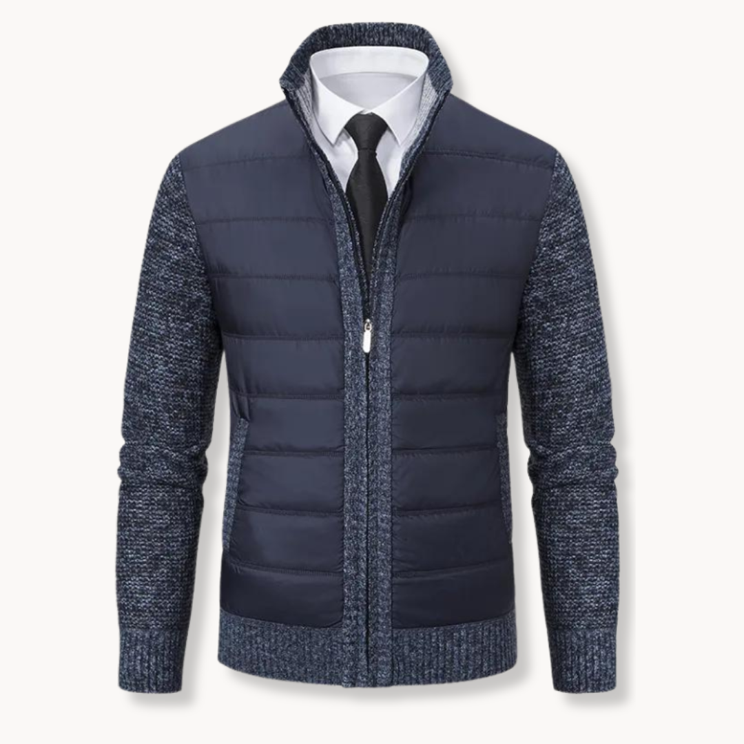 Men's Zip Neck Knit Jumper | Blaise