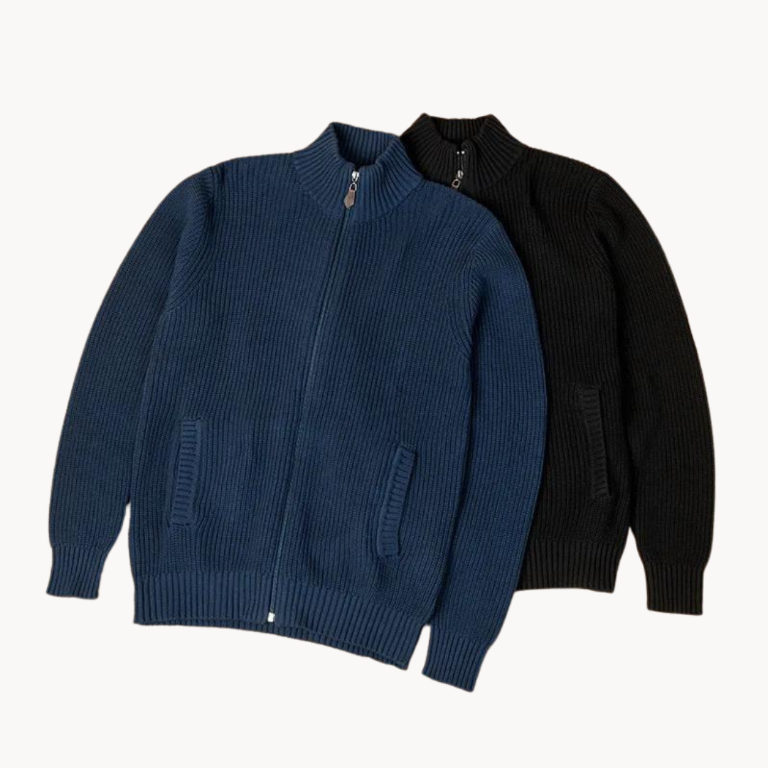 Men's Ribbed Quarter-Zip Jumper | Zenith