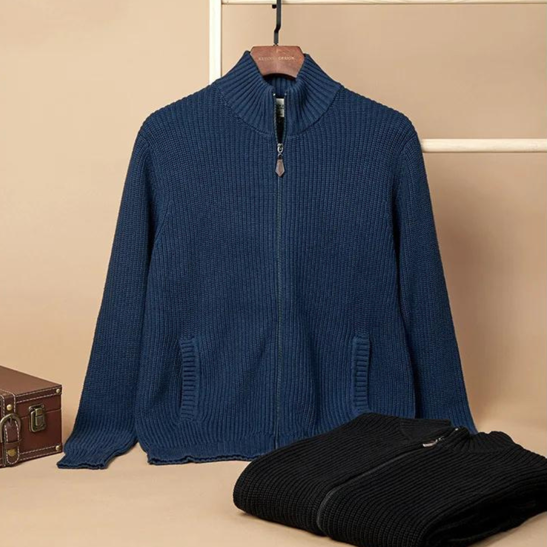 Men's Ribbed Quarter-Zip Jumper | Zenith