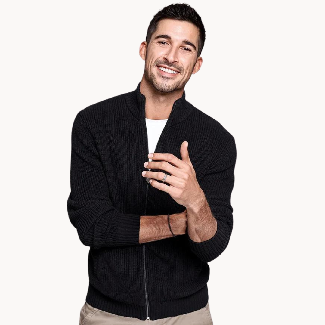 Men's Ribbed Quarter-Zip Jumper | Zenith