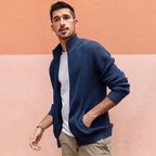 Men's Ribbed Quarter-Zip Jumper | Zenith