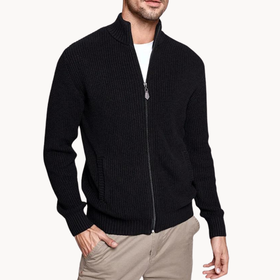 Men's Ribbed Quarter-Zip Jumper | Zenith
