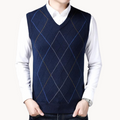 Men's Diagonal Knit Vest | Giorgos