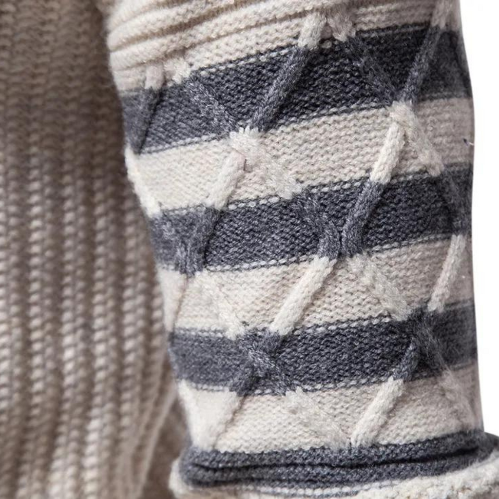 Men's Cable Knit Crewneck Jumper | Lev