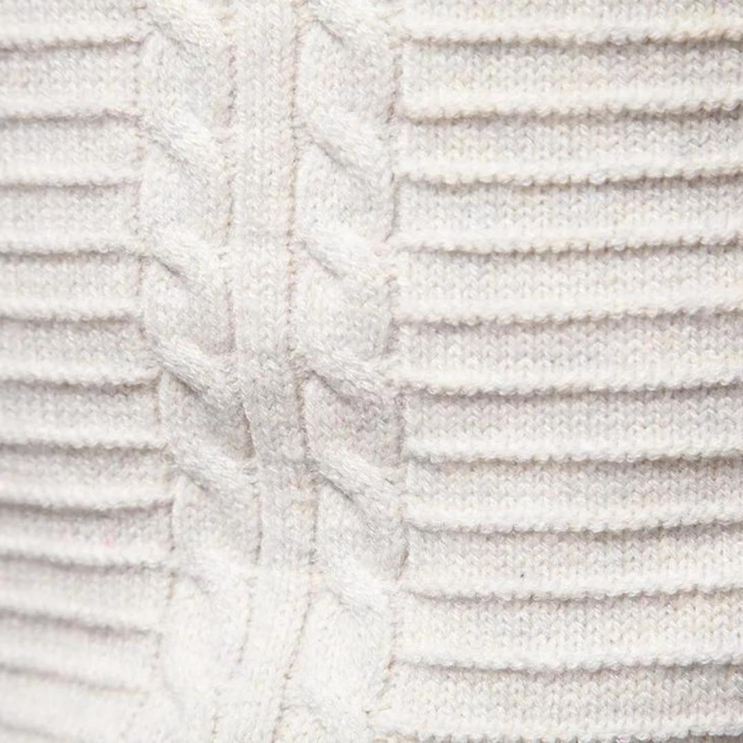 Men's Cable Knit Crewneck Jumper | Lev