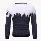 Men's Elk Motif Christmas Jumper | Knitted Elk