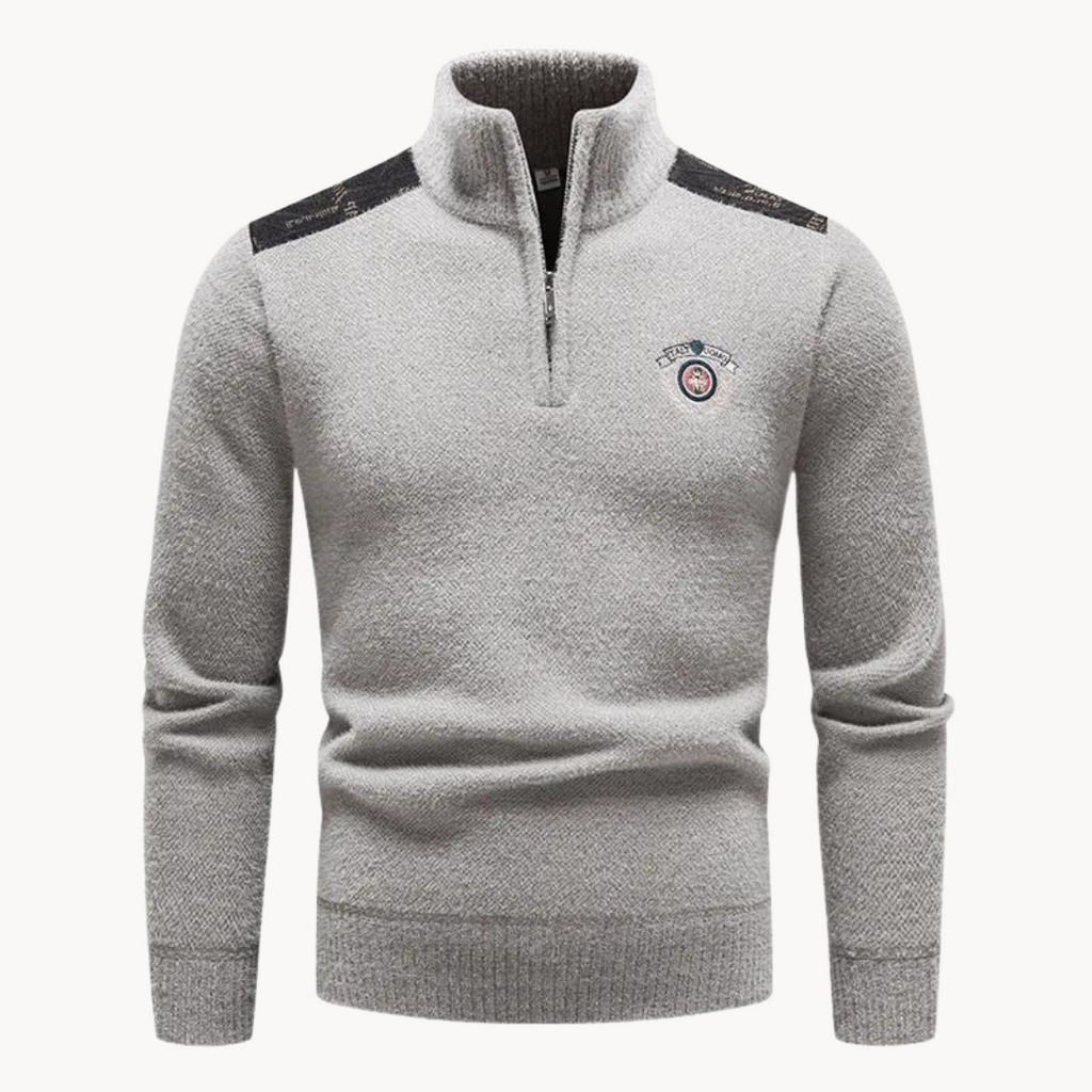 Men's Streamlined Quarter-Zip Jumper | Ludo