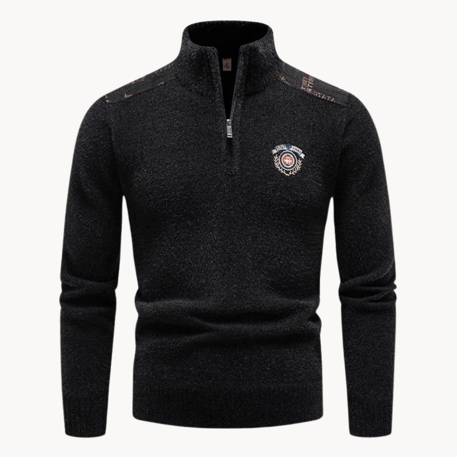 Men's Streamlined Quarter-Zip Jumper | Ludo