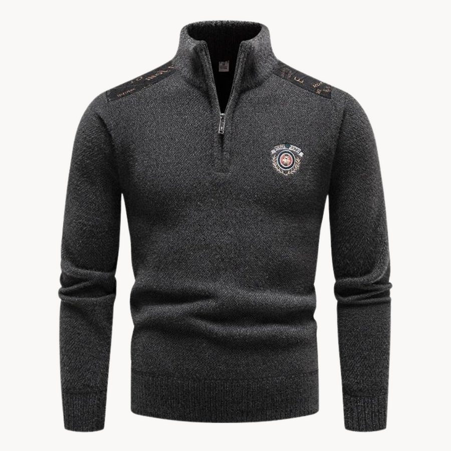 Men's Streamlined Quarter-Zip Jumper | Ludo