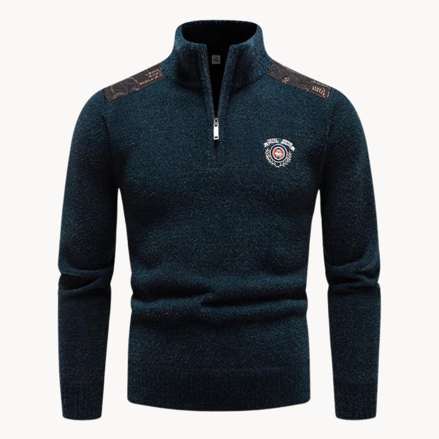 Men's Streamlined Quarter-Zip Jumper | Ludo