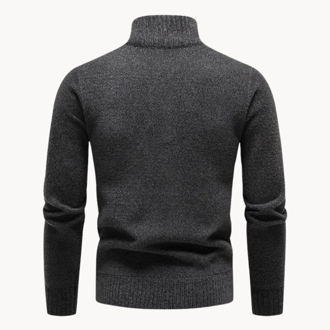 Men's Streamlined Quarter-Zip Jumper | Ludo