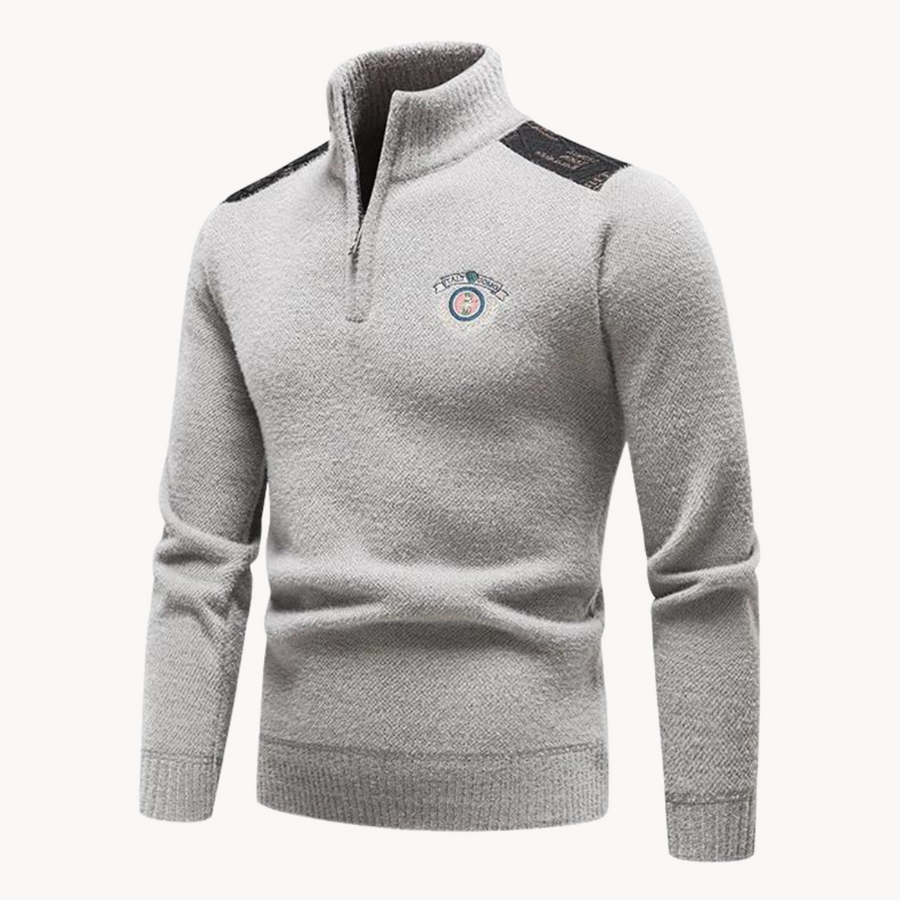 Men's Streamlined Quarter-Zip Jumper | Ludo