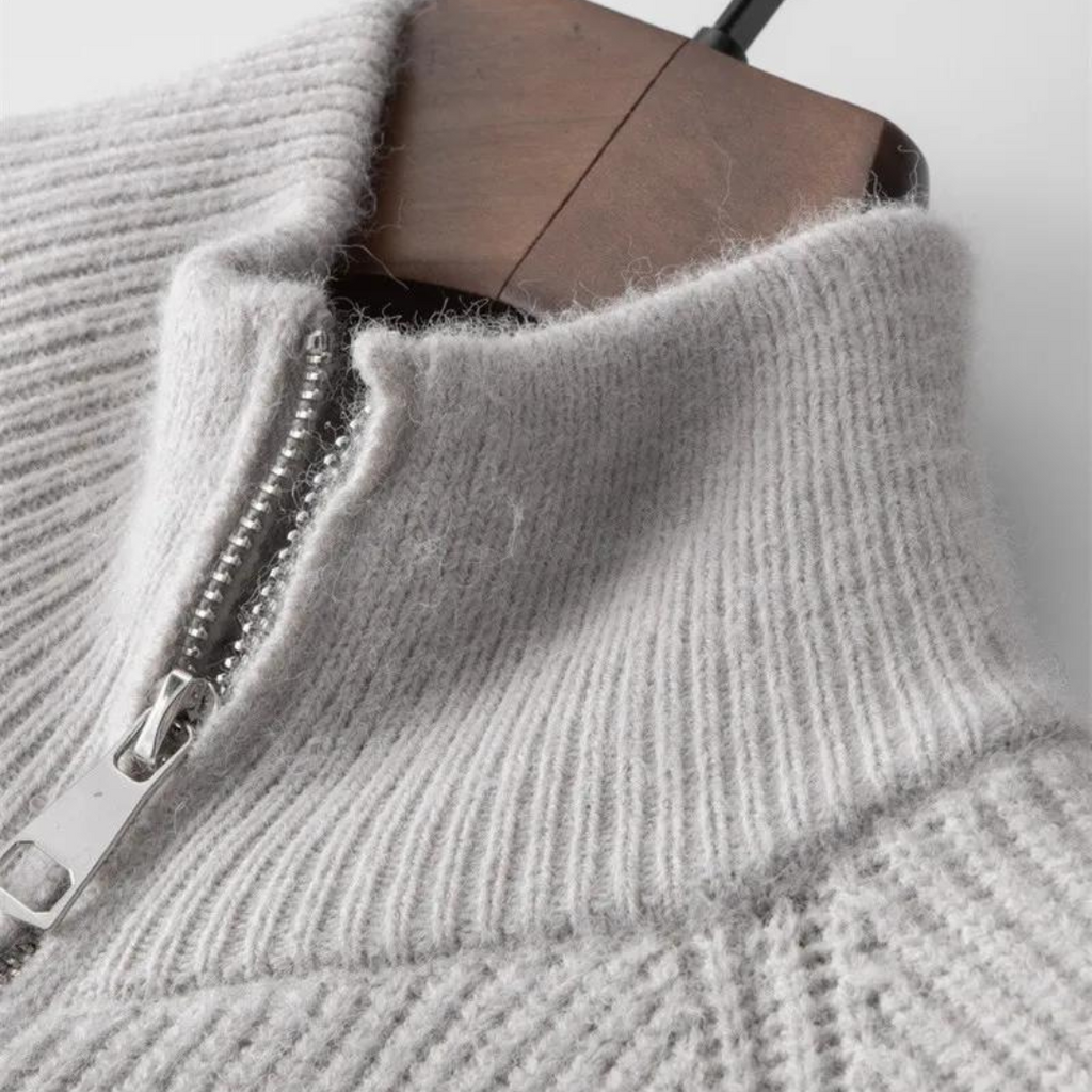 Men's Cashmere Zip-Up Jumper | Ridgeline