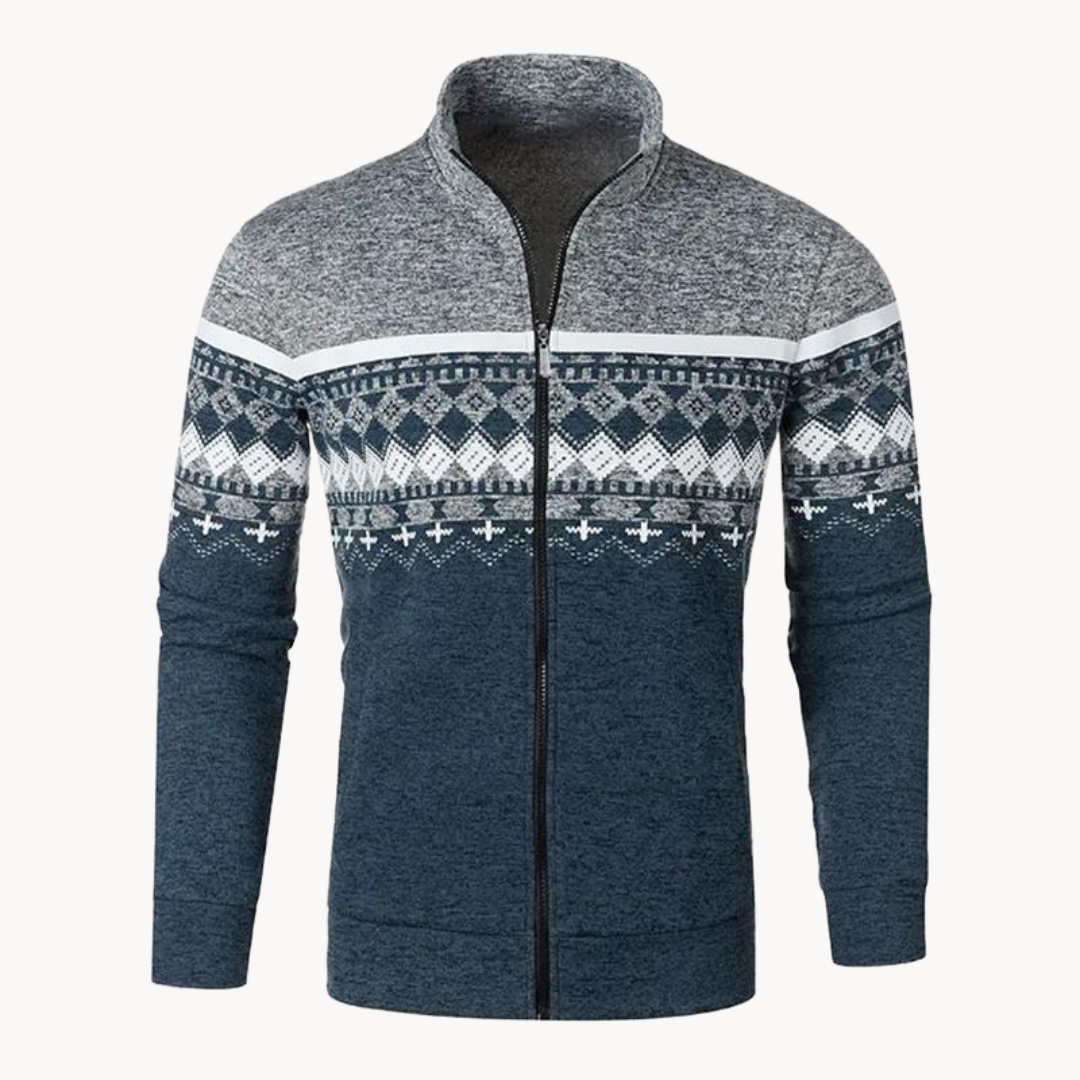 Men's Nordic Pattern Jumper | Mountain Retreat