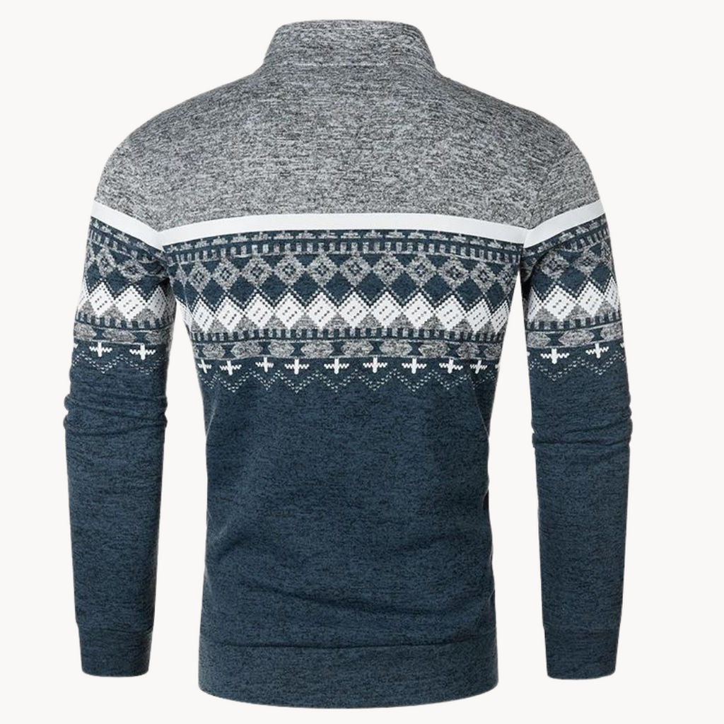 Men's Nordic Pattern Jumper | Mountain Retreat