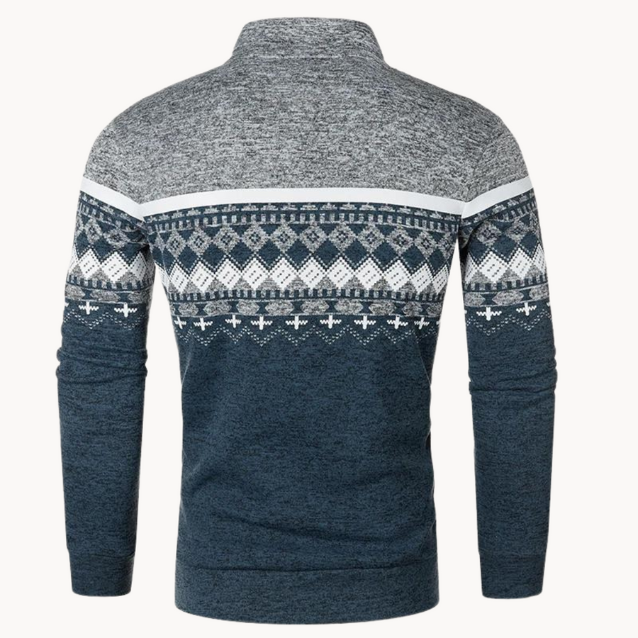 Men's Nordic Pattern Jumper | Mountain Retreat