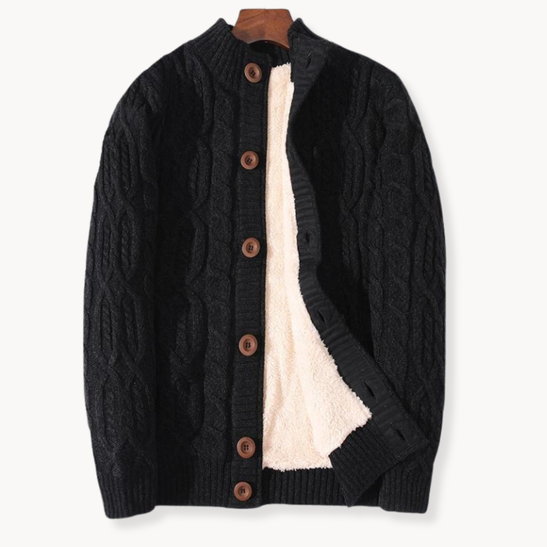 Men's Cable Knit Cardigan | Milo
