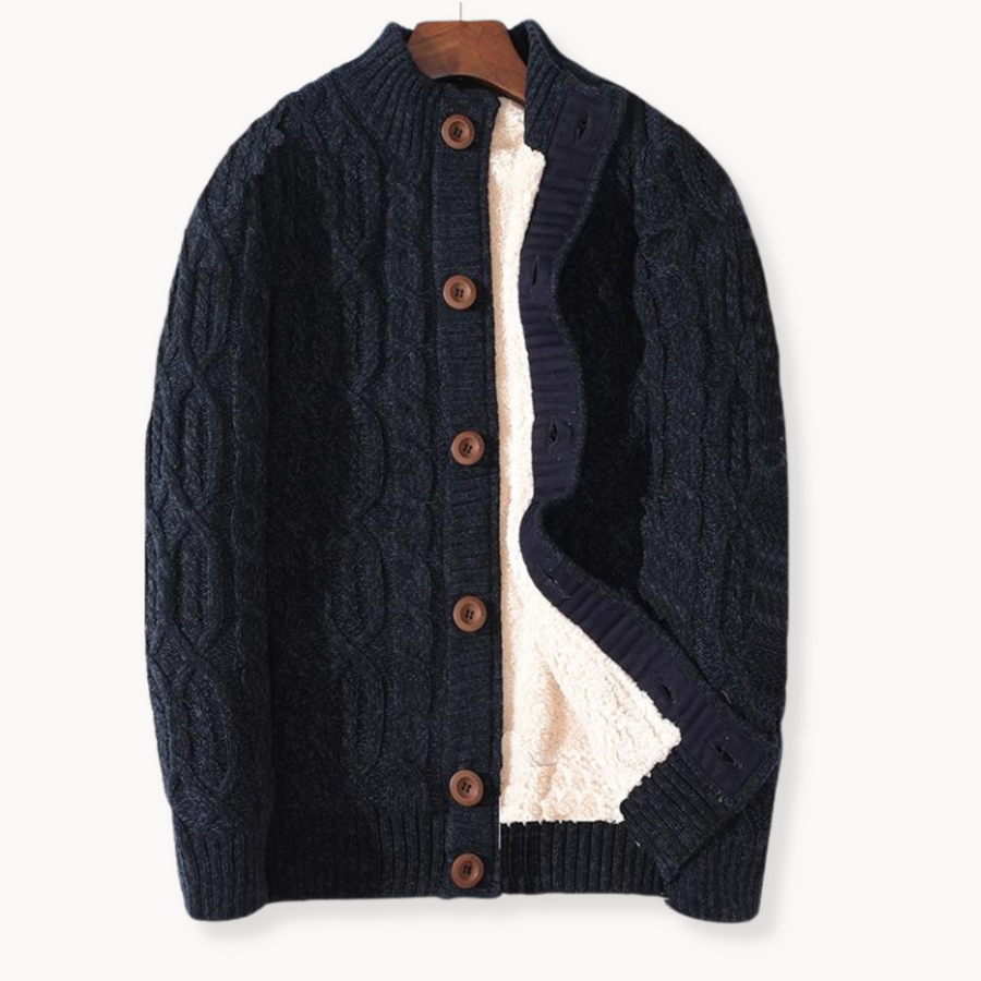 Men's Cable Knit Cardigan | Milo