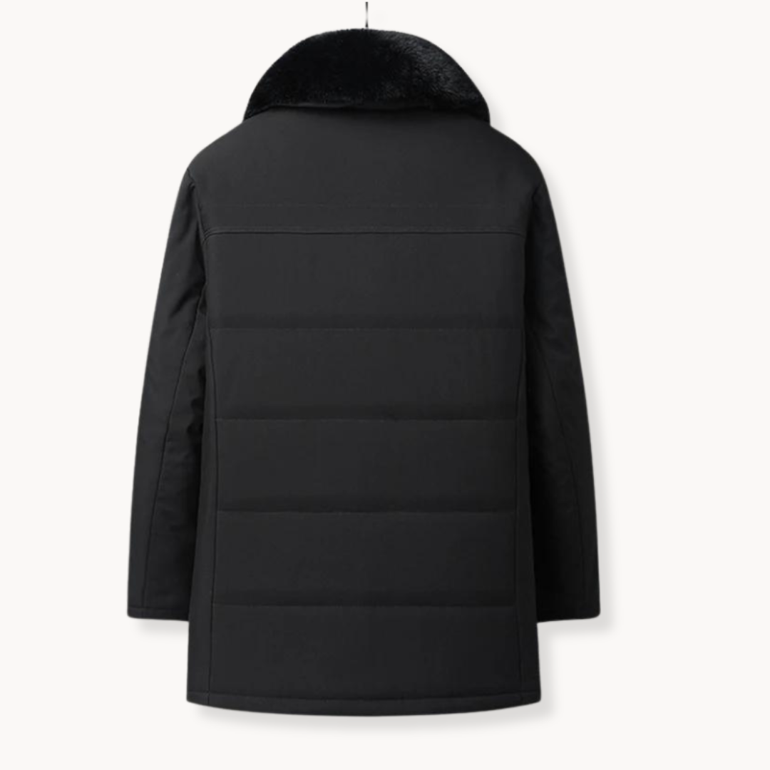 Men's Fur-Collar Coat | Chic