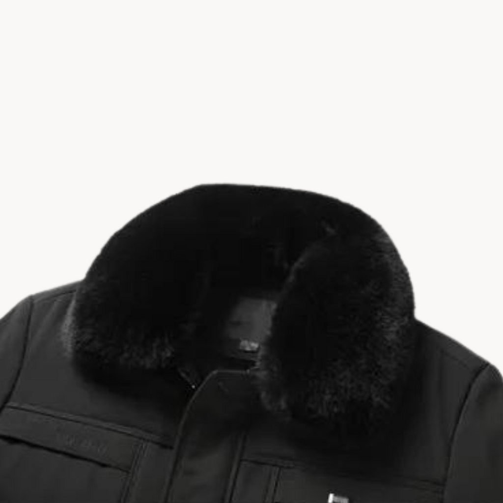 Men's Fur-Collar Coat | Chic