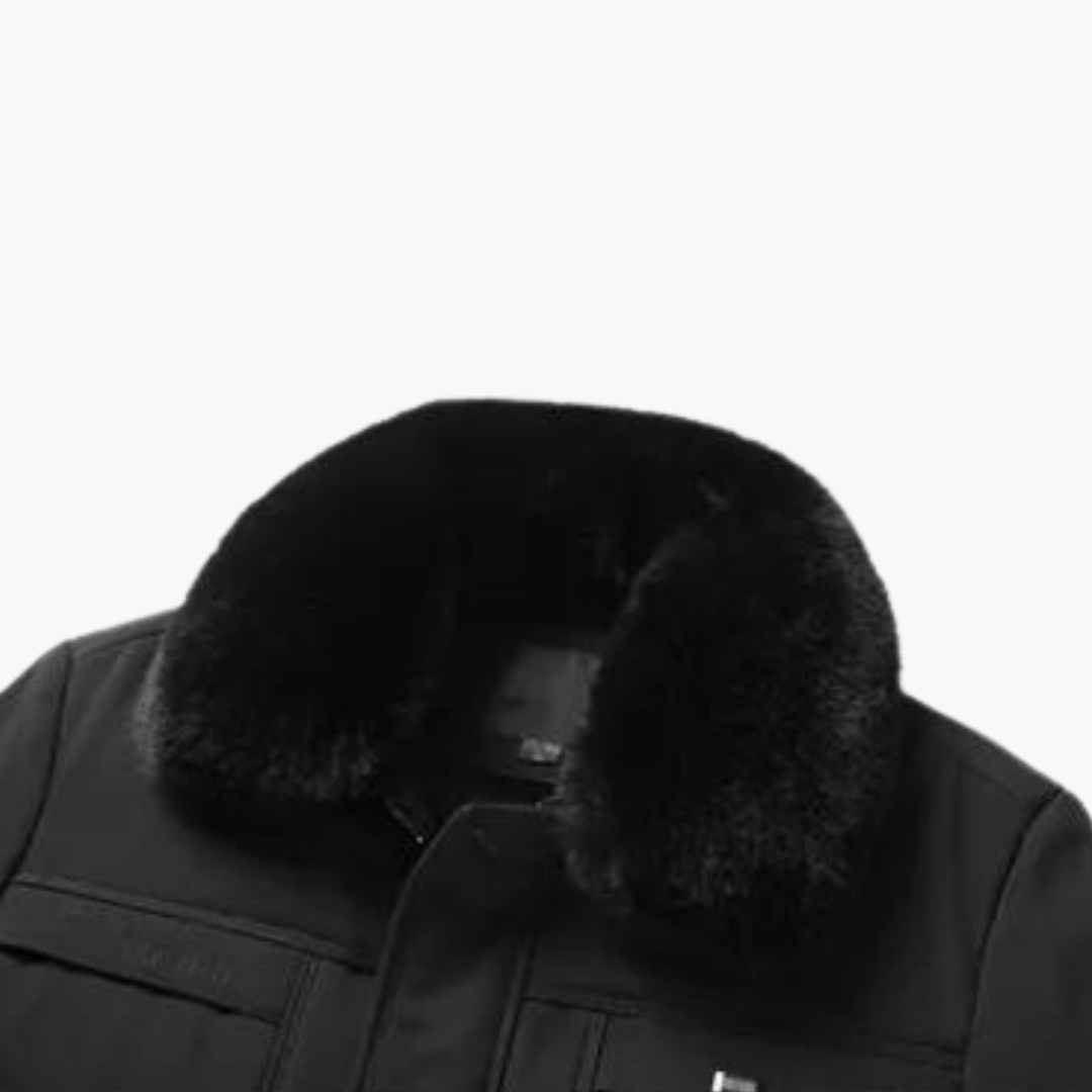 Men's Fur-Collar Coat | Chic