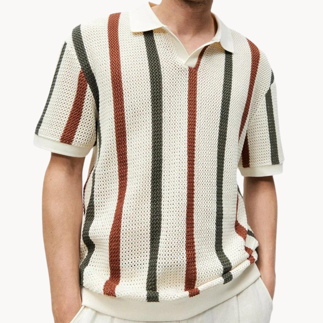 Men's Striped Polo Shirt | Pallas