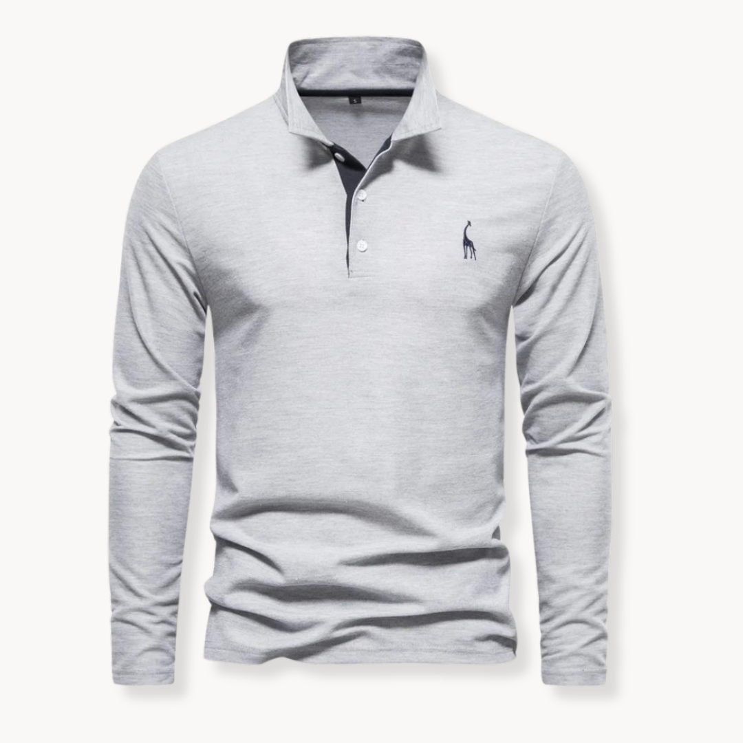Men's Long-Sleeve Polo Shirt | Verdant