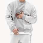 Men's Loose Striped Jumper | Bourbon