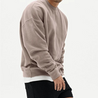 Men's Loose Striped Jumper | Bourbon