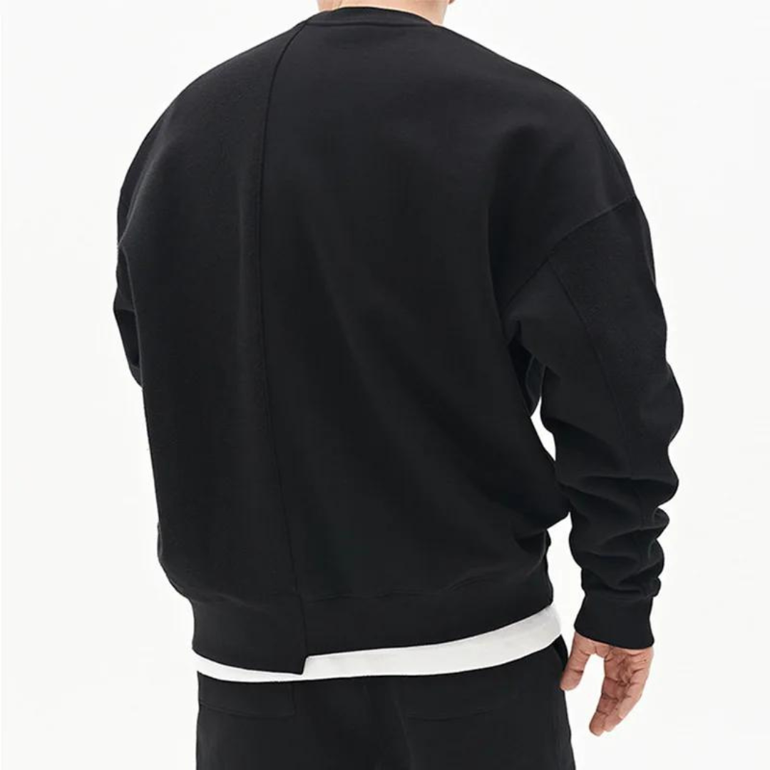 Men's Loose Striped Jumper | Bourbon