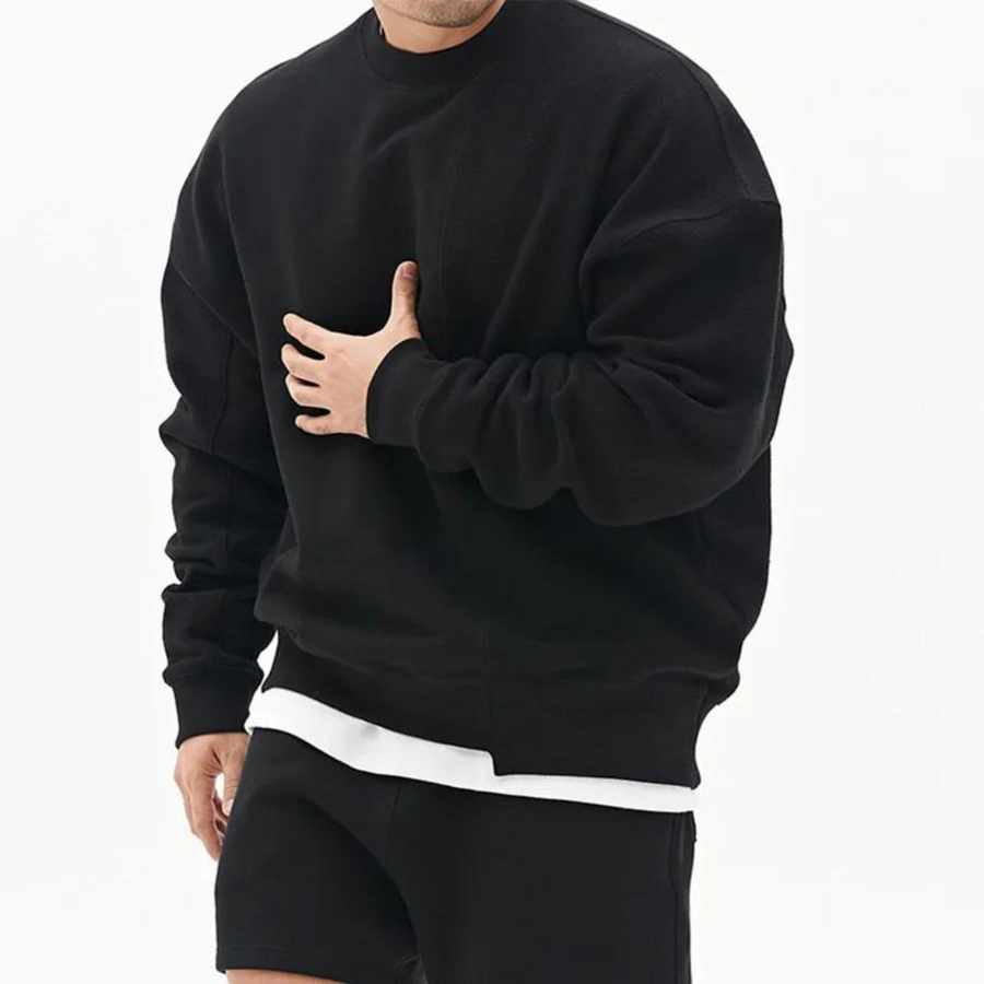 Men's Loose Striped Jumper | Bourbon