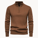 Men's Striped Quarter-Zip Jumper | Ry