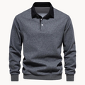 Men's Contrast-Collar Sweatshirt | Hallcrest