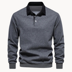 Men's Contrast-Collar Sweatshirt | Hallcrest