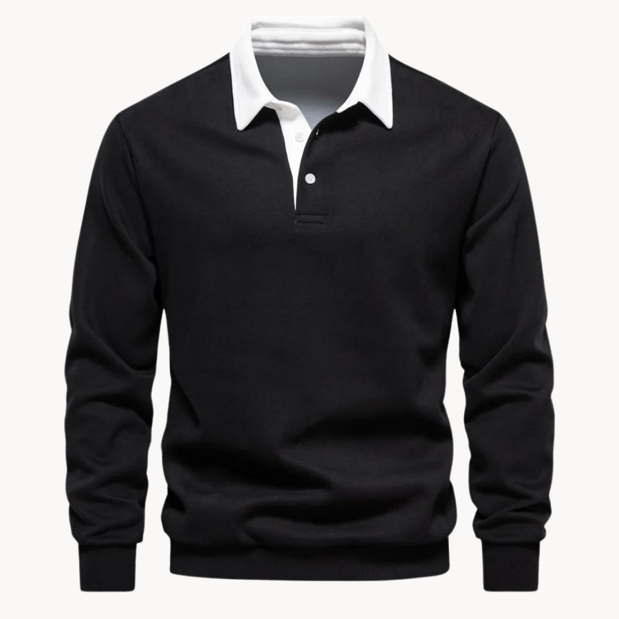Men's Contrast-Collar Sweatshirt | Hallcrest